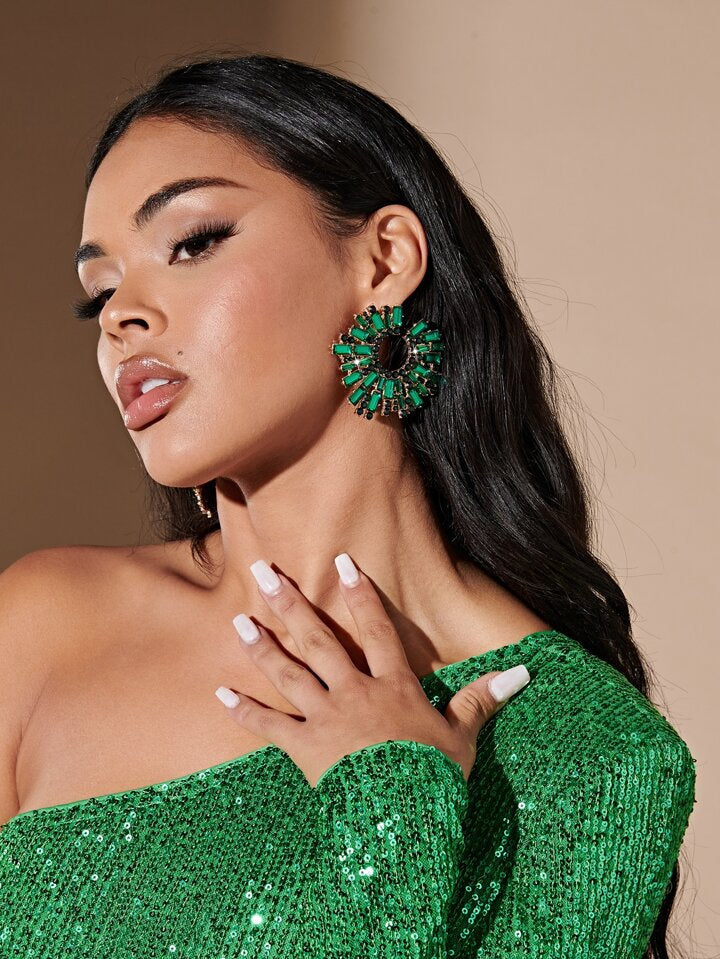 Green Rhinestone