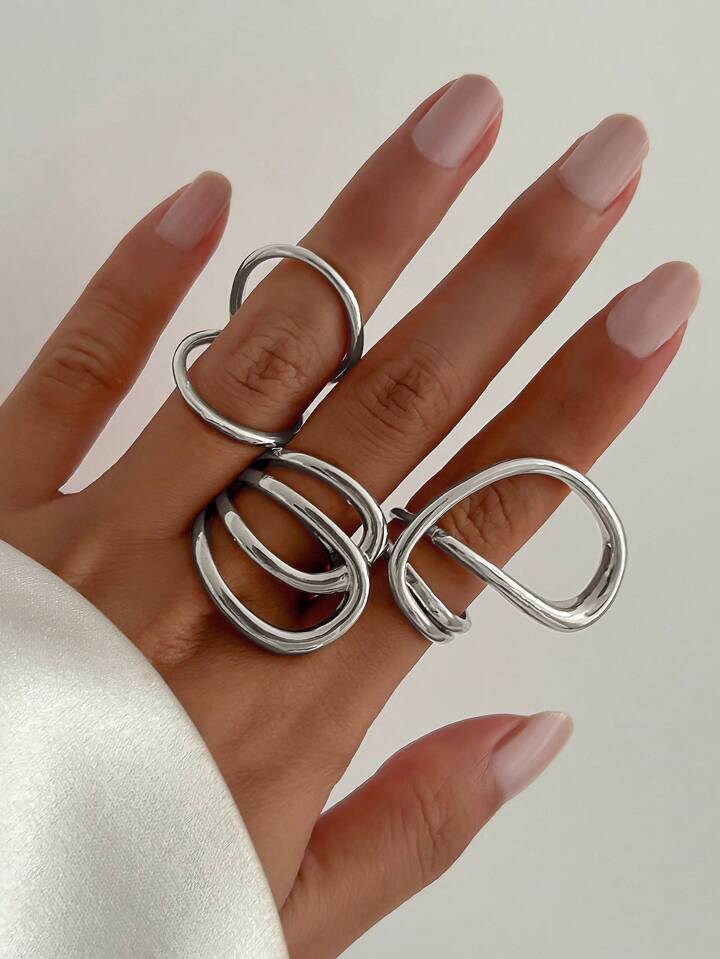 Silver Ring Set